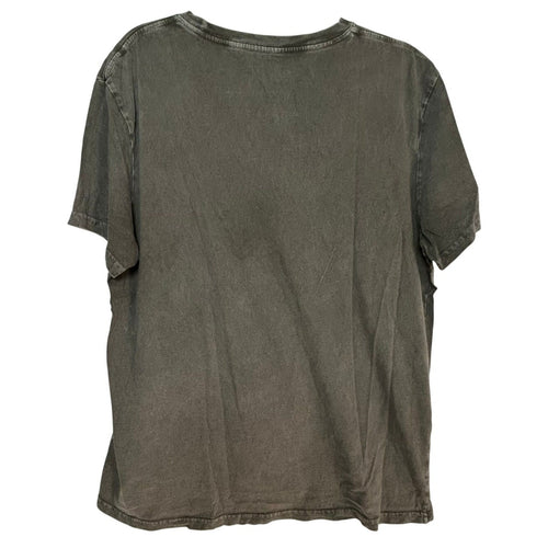 AC/DC Live Graphic Band Tee Lucky Brand Charcoal Gray Faded Rock T-Shirt XL