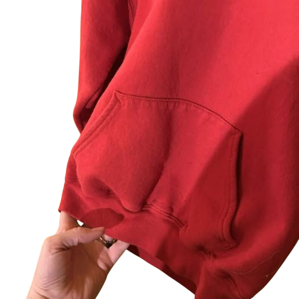 Hanes EcoSmart Kids Red Pullover Fleece Hoodie Size 6 Unisex Recycled Casual