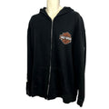 Harley-Davidson XL House of Harley 2013 Black Graphic Full Zip Biker Hoodie