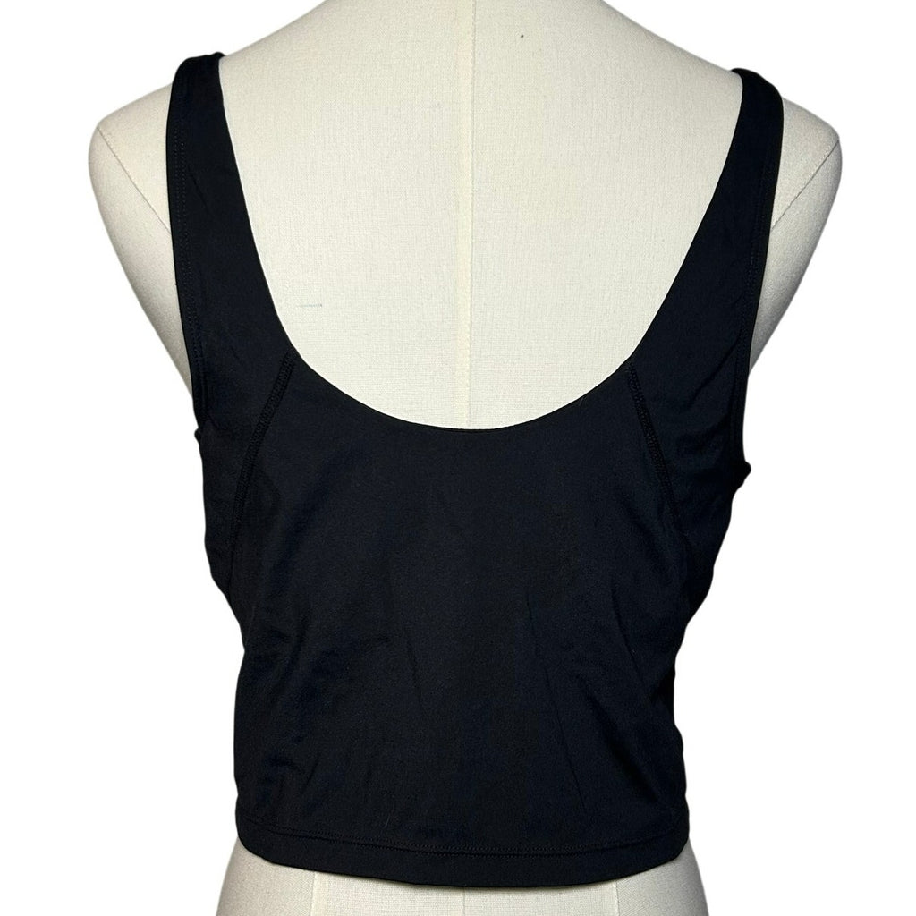 Black Built-In Bra Tank Dress High Stretch Large Minimalist Sportswear Casual