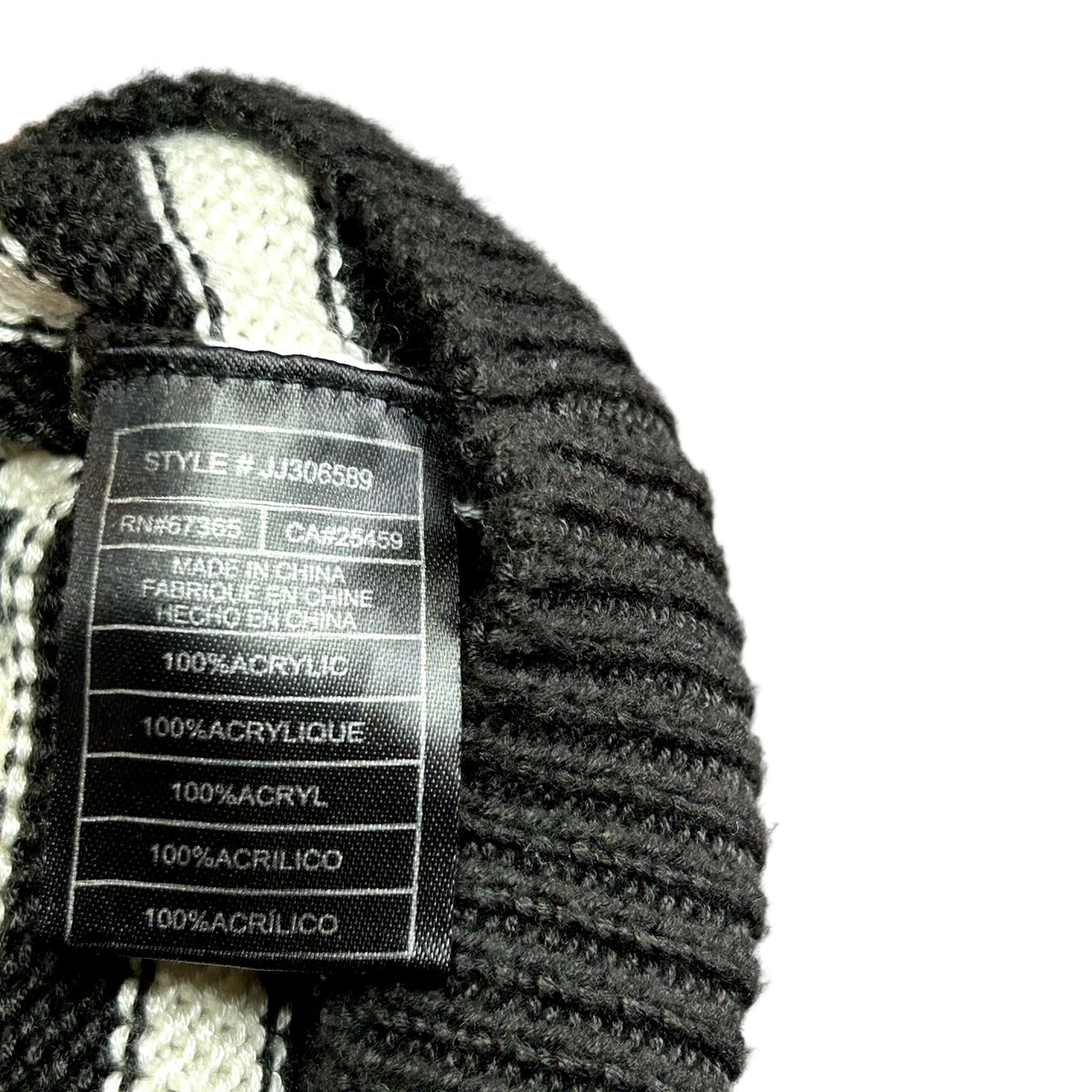 Jack by BB Dakota Black White Striped M Knit Sweater Preppy Ruffle Trim Coquette