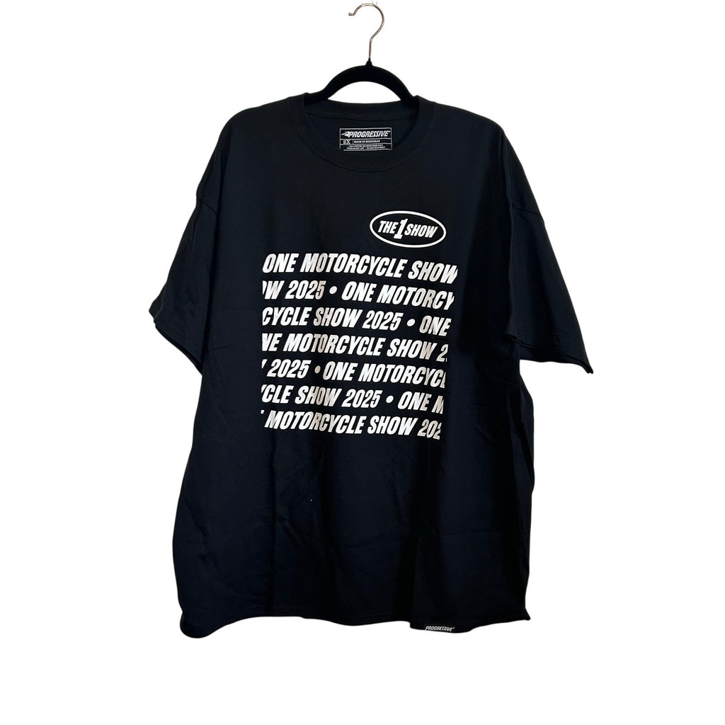 Progressive One Moto Show L/S Tee Black 2XL Biker Streetwear Grunge Casual