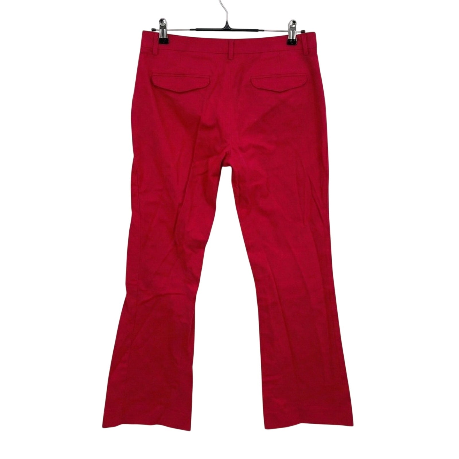 Gap Modern Straight Pants Size 8 Bright Red Stretch Lux Career Bold Pop of Color