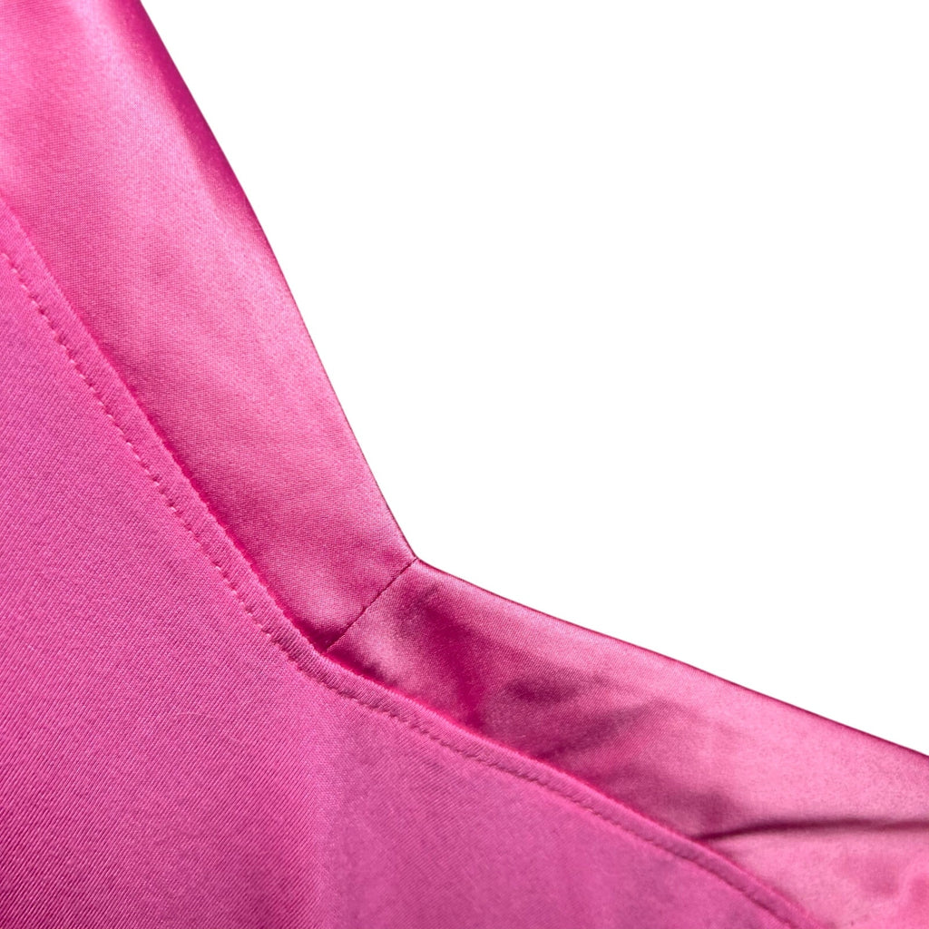 Soft Pink Bamboo Viscose Cami Nightgown Satin Trim Sleepwear Chemise Small