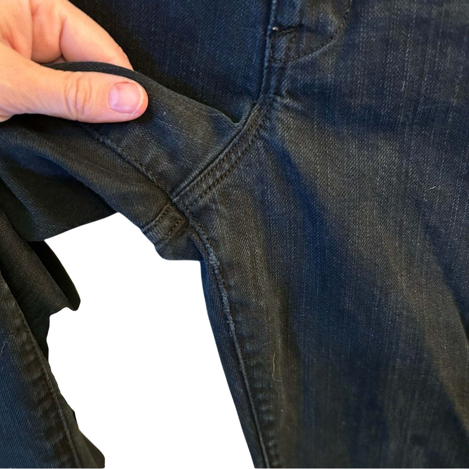 Paper Denim Cloth Black 10 Brinkely Jeans Moto Biker Ankle Zip Y2K Grunge Goth