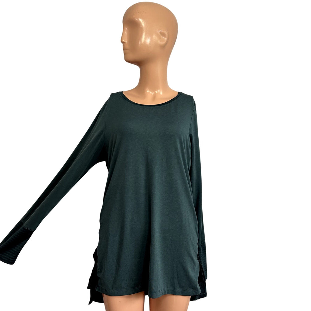 REI S Green Top Ventilated Mesh Panels Gorpcore Activewear Trail Casual Outdoor
