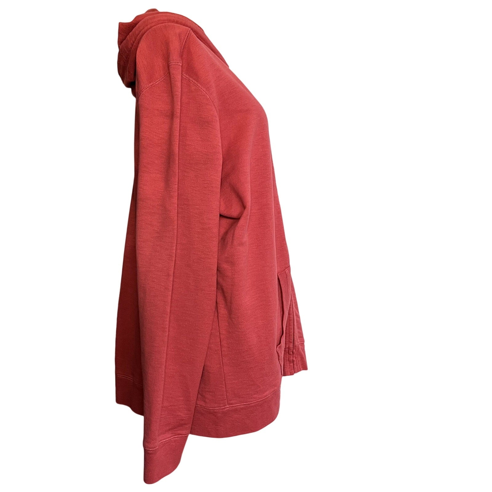 NWT L.L. Bean Garnet Rose Organic Cotton Full Zip Hoodie XL Gorpcore Casual