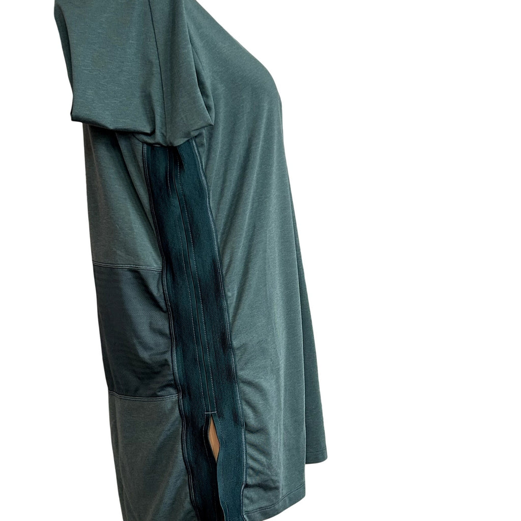 REI S Green Top Ventilated Mesh Panels Gorpcore Activewear Trail Casual Outdoor