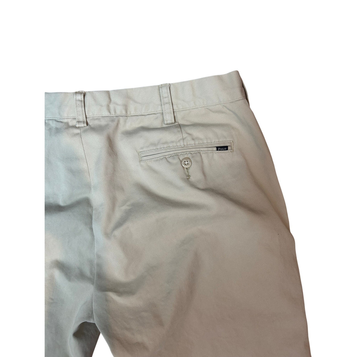 Polo Ralph Lauren Khaki Cotton Chino Pants Mens Contemporary Classic Preppy Work