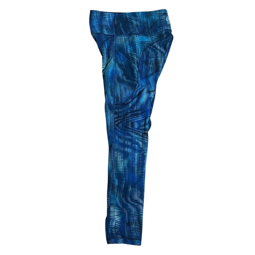 Lululemon Wunder Train HR Pocket Legging Blue Green Geo Wave 4