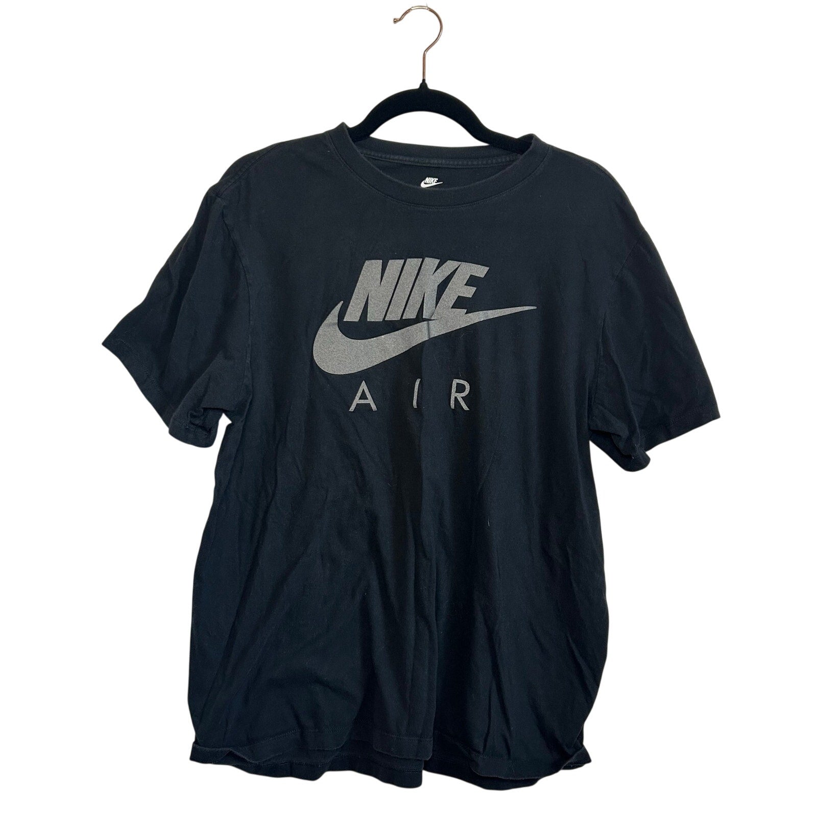 Nike Graphic T-Shirt Black L Short Sleeve Cotton Activewear Sportswear Skater