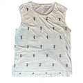 J.CREW Collection Tees Hula Girl Tank Top White Large Casual Hawaii Summer Boho
