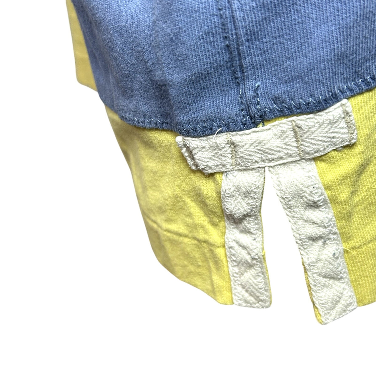 VTG 90s Polo Ralph Lauren XL Yellow Blue Striped RLPC Sailing Club Polo Shirt