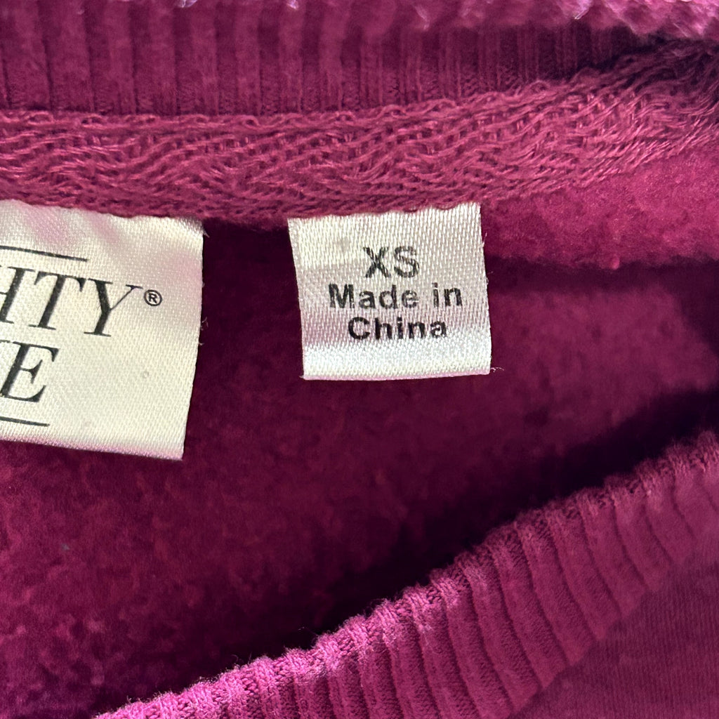 Mighty Fine XS Burgundy Kissing Skeletons Sweatshirt Como La Flor Rose Selena