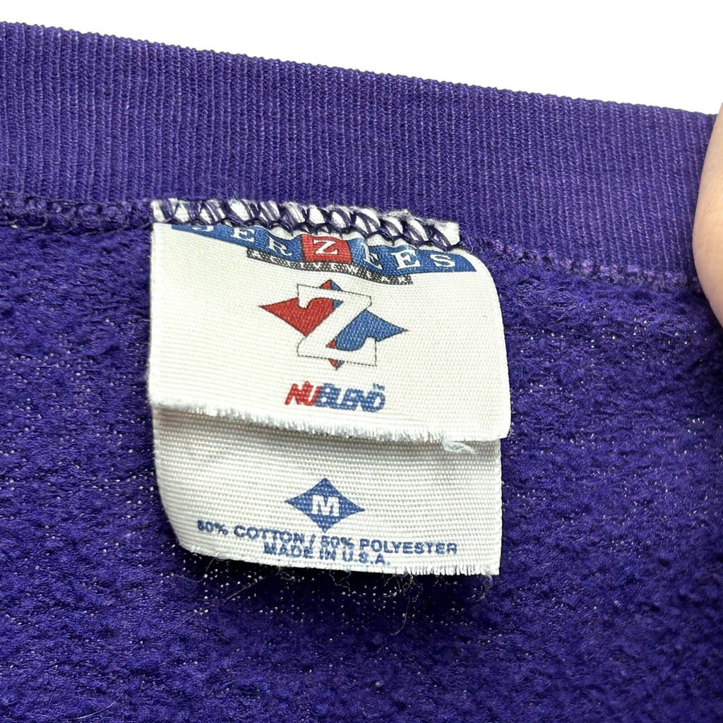 VTG 90s Jerzees M Purple Moose Saloon Ocean City MD Graphic Crewneck Sweatshirt
