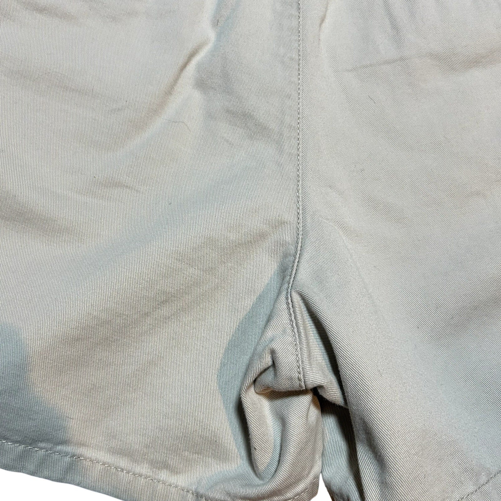 Calvin Klein Khakis VTG Made in USA 100% Cotton Flat Front Khaki Shorts Size 12