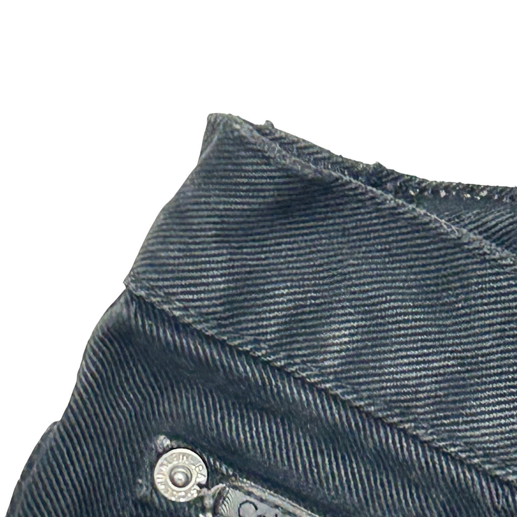 VTG 90s Calvin Klein 8 Black 100% Cotton High Rise Straight Leg Jeans Grunge