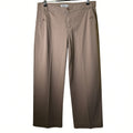 Coldwater Creek Tan Cotton Wide Leg Pants Size 10 Four Pocket Casual Career Y2K