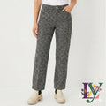 Ann Taylor Loft Black and White Geometric Print Skinny Ankle Pants Size 6