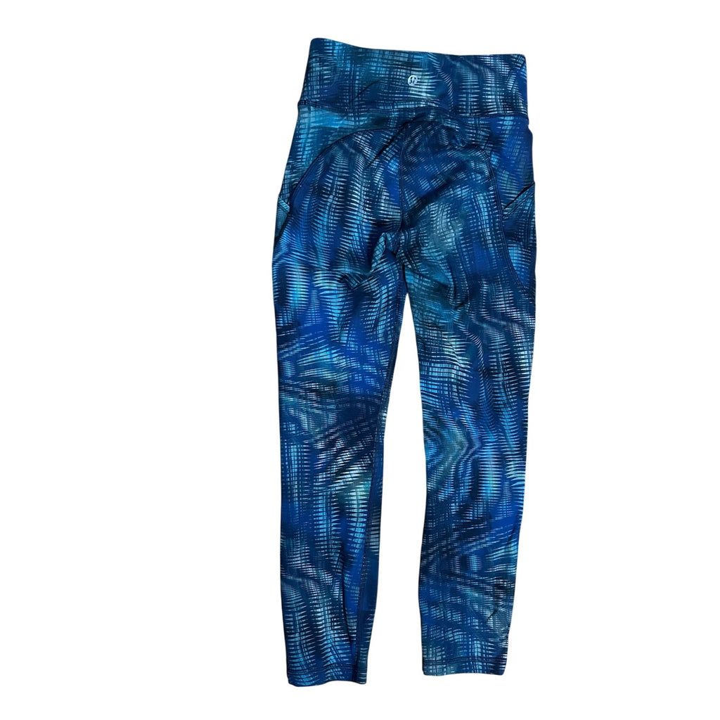 Lululemon Wunder Train HR Pocket Legging Blue Green Geo Wave 4