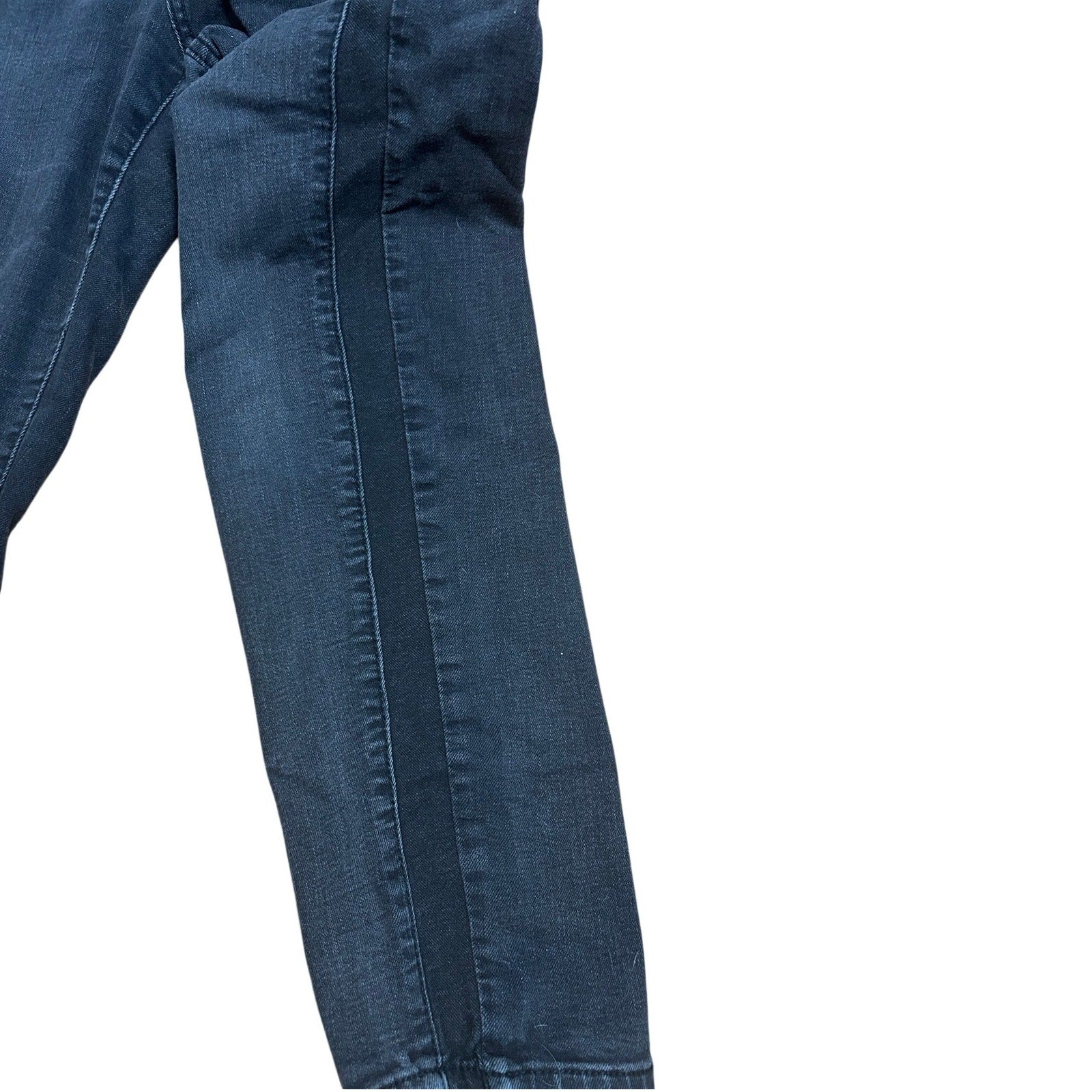 Whimsigoth Indie Sleaze Grey Tuxedo Stripe Skinny Jeans 8 Dark Academia Grunge