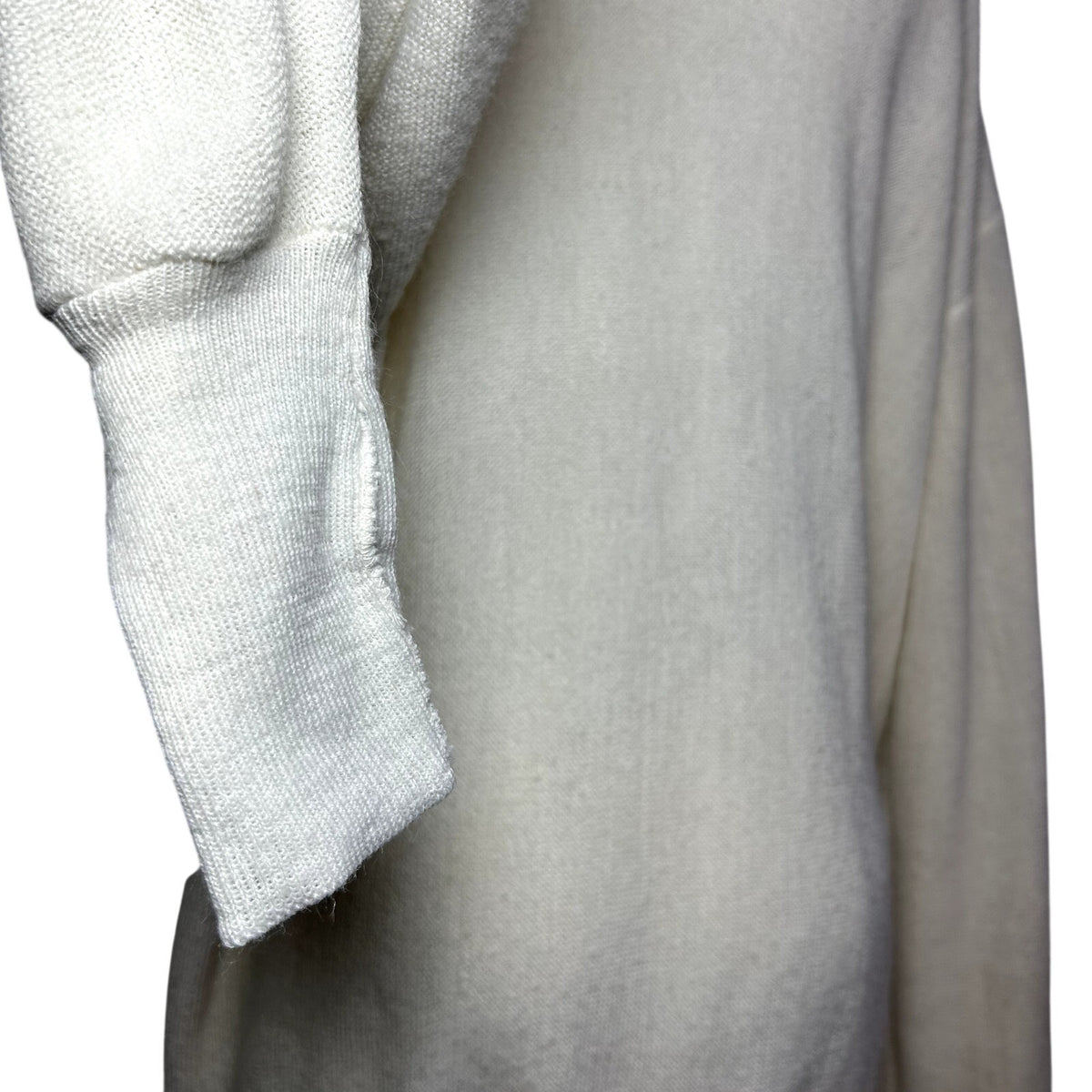 VTG 70s Izod Lacoste XL White V-Neck Pullover Sweater Preppy Retro Sportswear