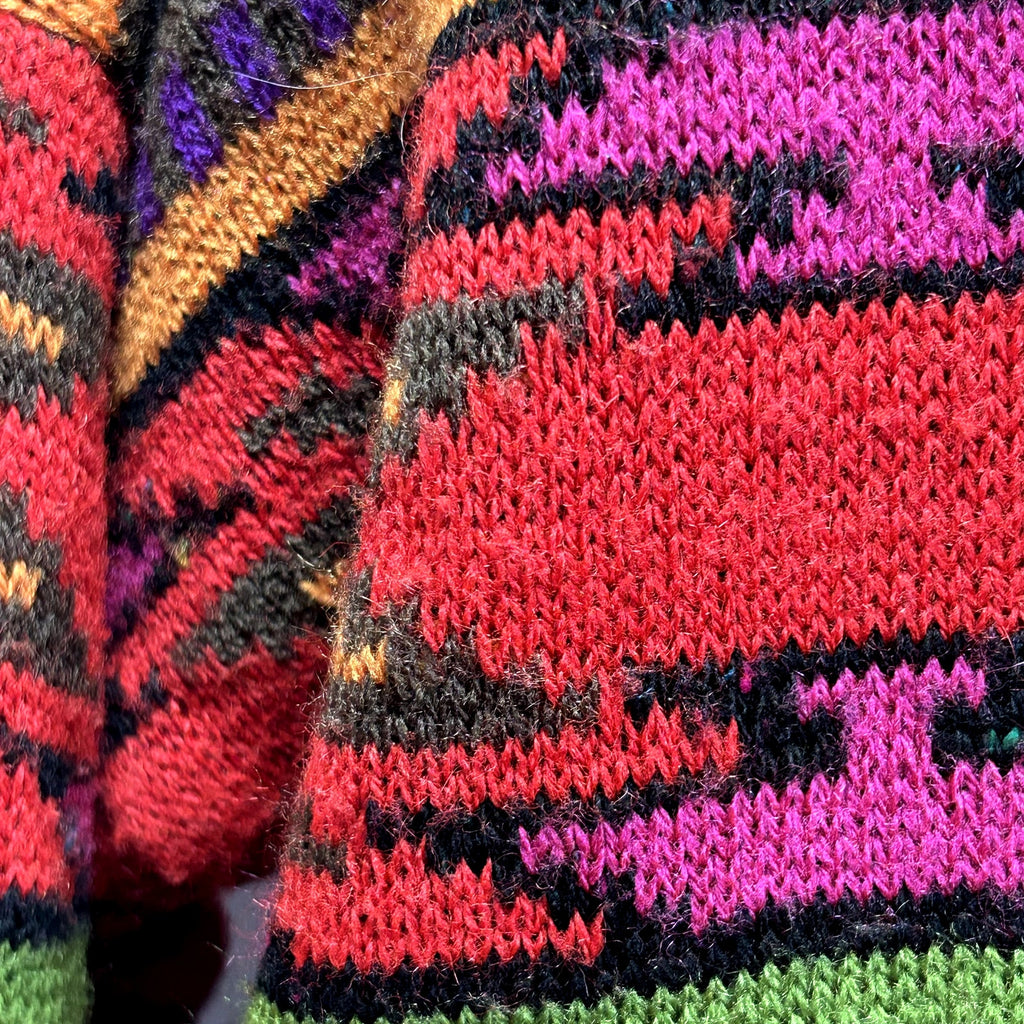 VTG 90s Hastings & Smith M Southwestern Aztec Cable Knit Crewneck Sweater