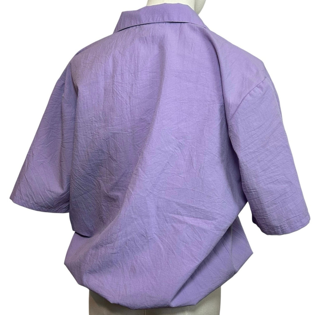 VTG 90s BonWorth Embroidered Floral Pullover Windbreaker Purple Small Gorpcore