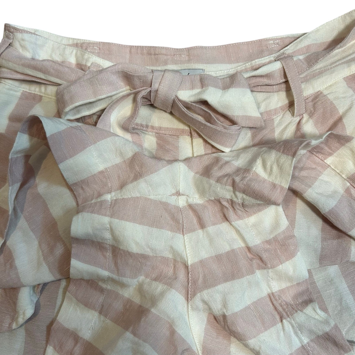 Rails Katy Petal Stripe Shorts Pink White Rayon Linen Medium Coquette Preppy