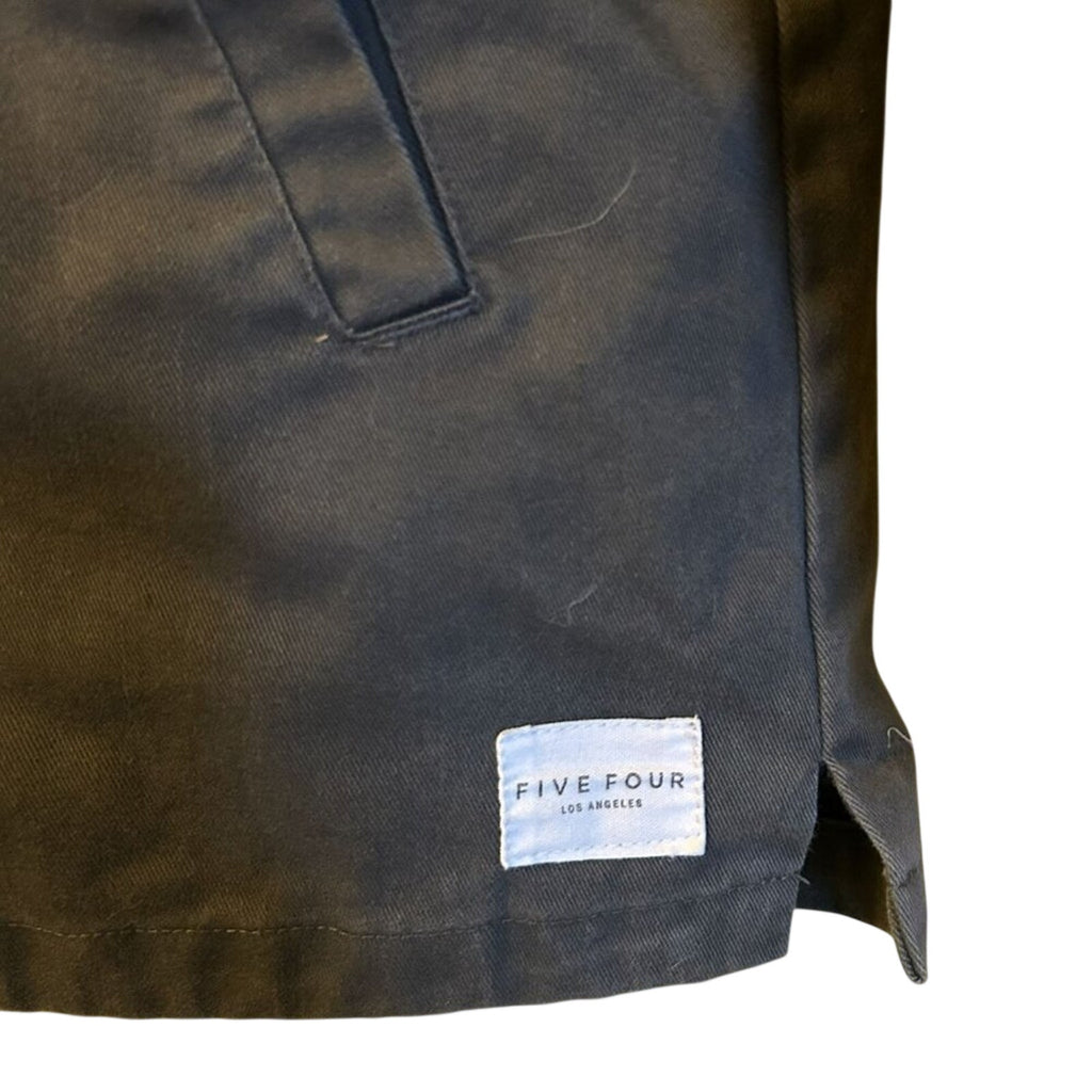 Five Four Los Angeles Canton Hooded Jacket Gray Canvas Utility Streetwear M