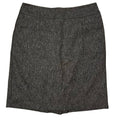 New York & Company Stretch Size 8 Charcoal Grey Pleated Slit Lined Pencil Skirt