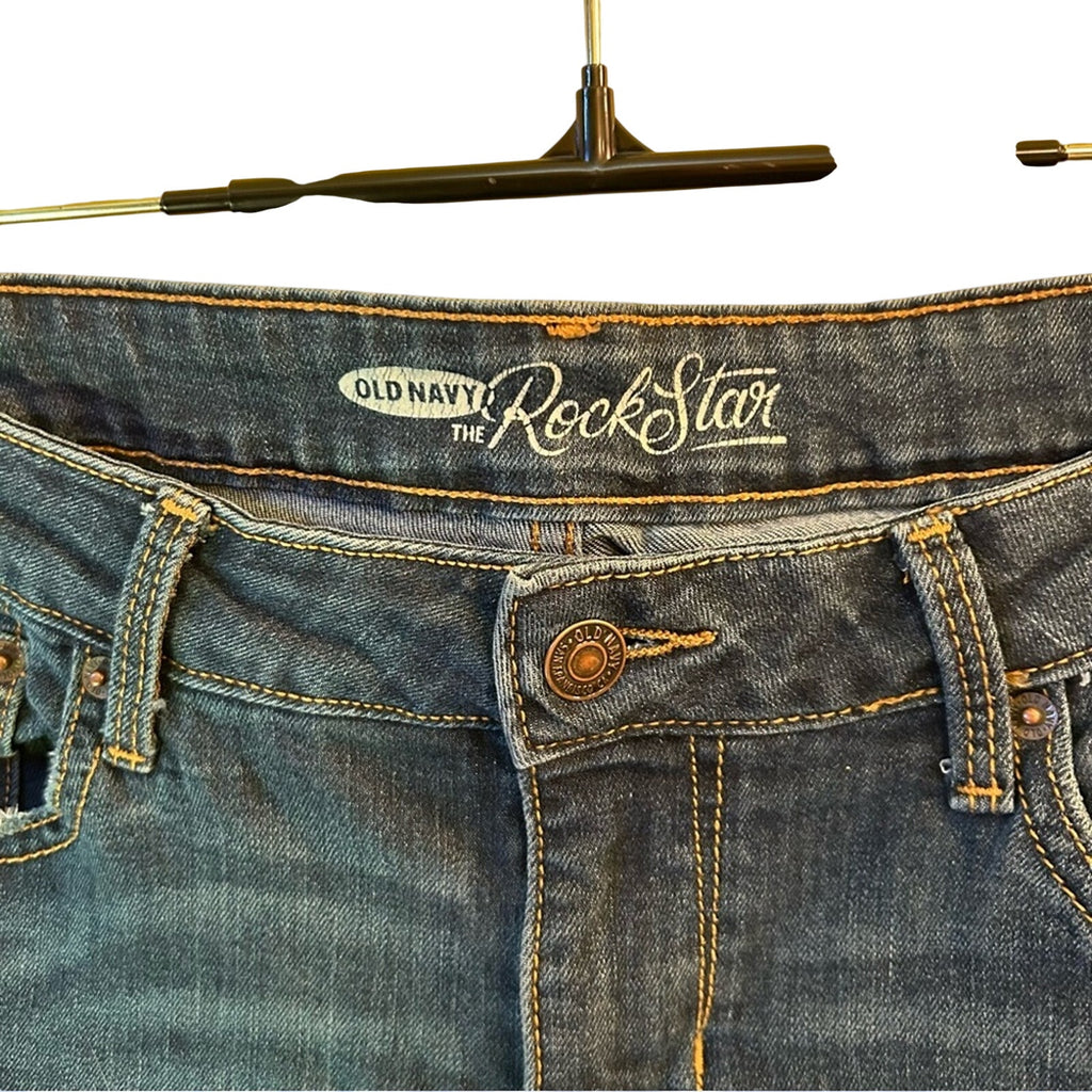 Indie Sleaze Rockstar Skinny Jeans Ankle Zipper Dark Wash Edgy Grunge Y2K 8
