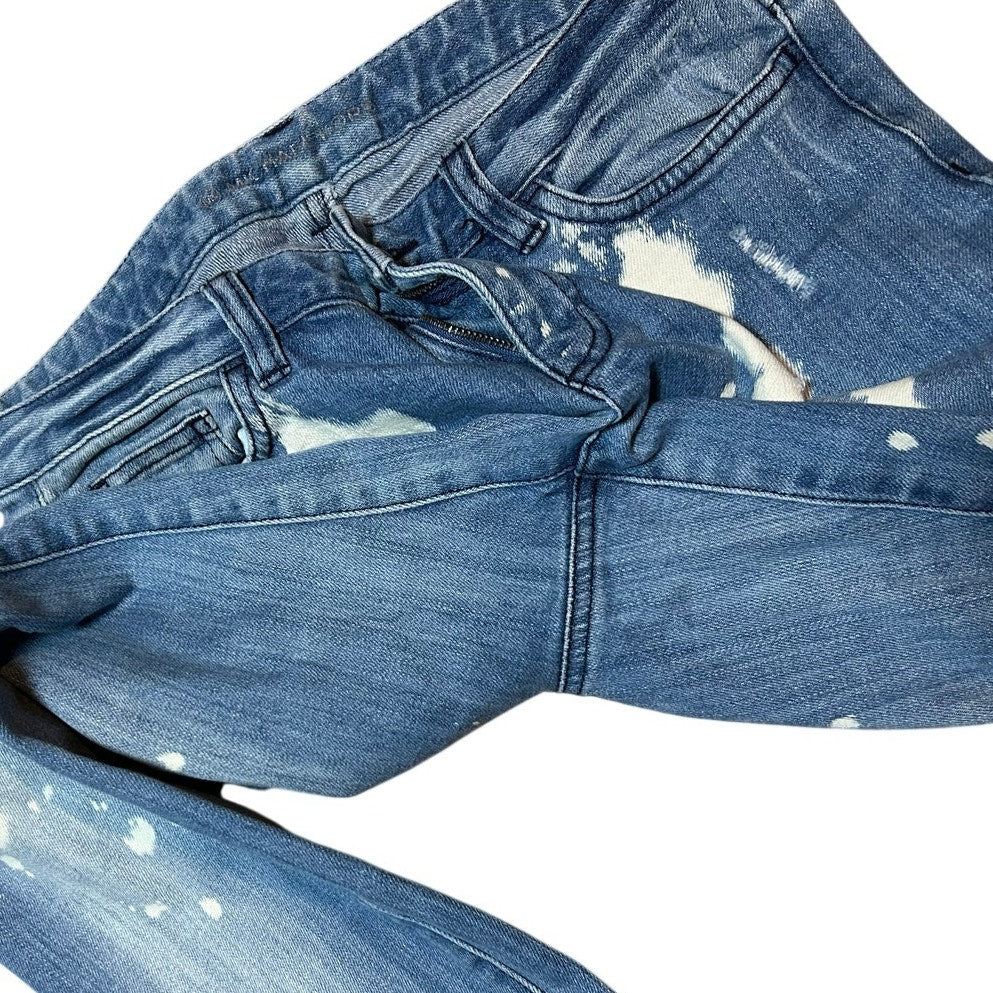 Michael Michael Kors Bleach Splatter Distressed Skinny Jeans