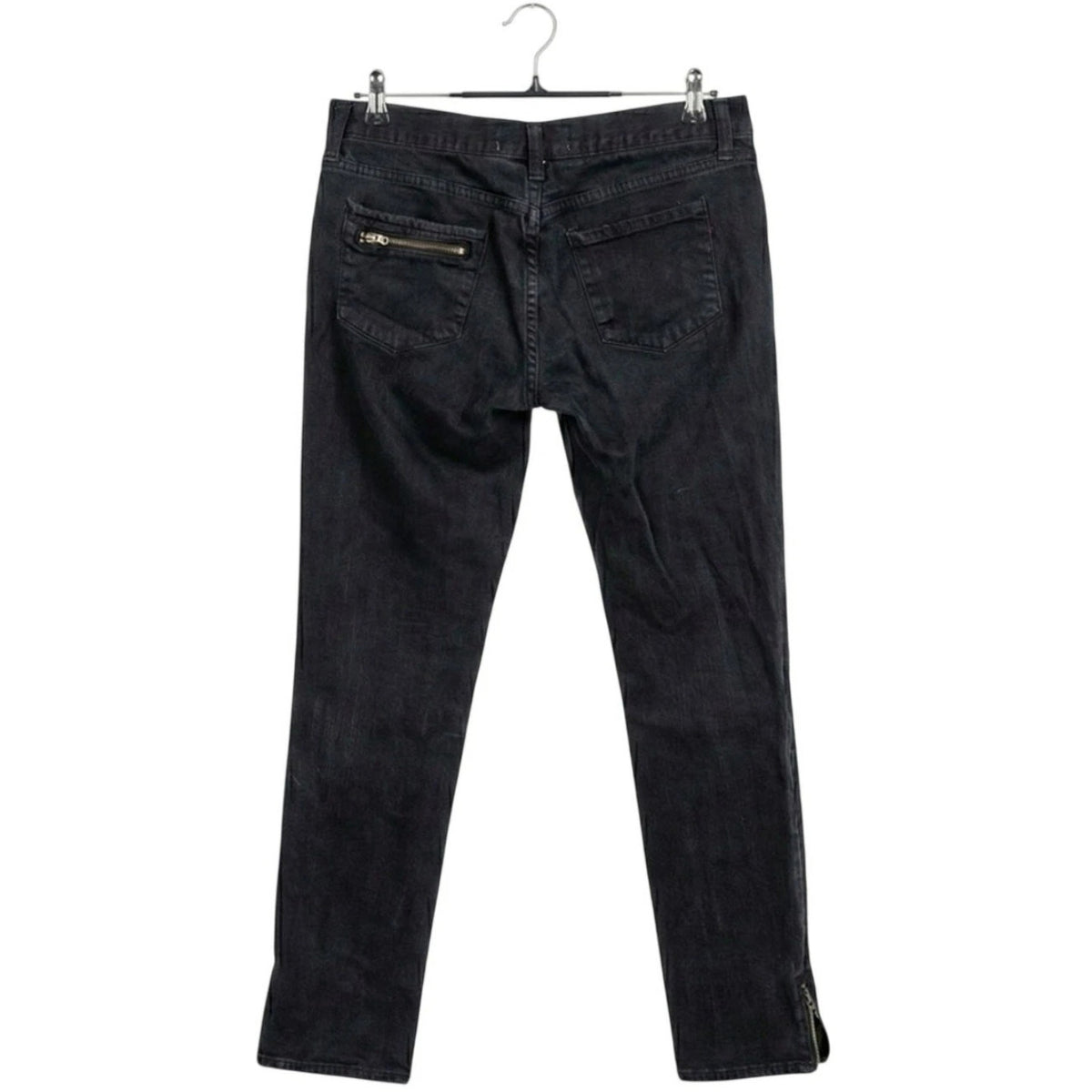 Paper Denim Cloth Black 10 Brinkely Jeans Moto Biker Ankle Zip Y2K Grunge Goth