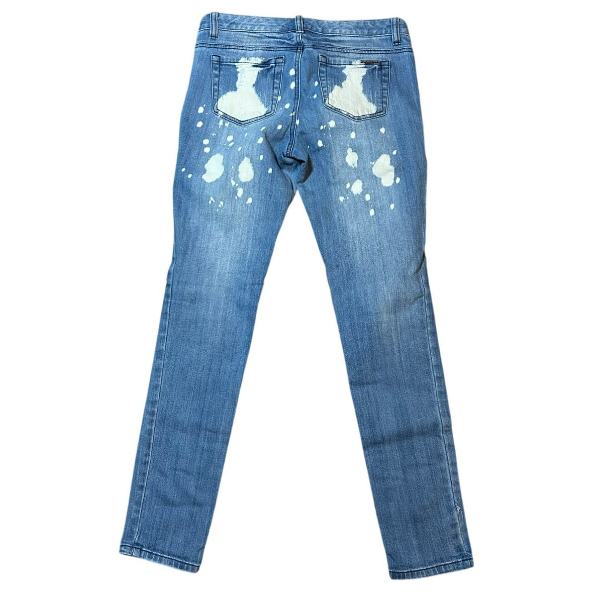 Michael Michael Kors Bleach Splatter Distressed Skinny Jeans