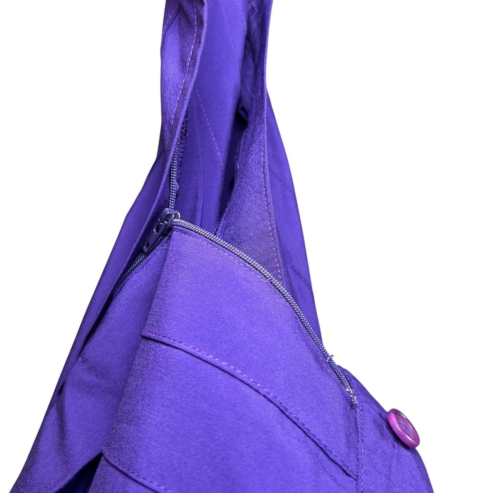 VTG 80s Lejay Purple Pleated Mini Skirt M Tennis Activewear Preppy Retro Casual