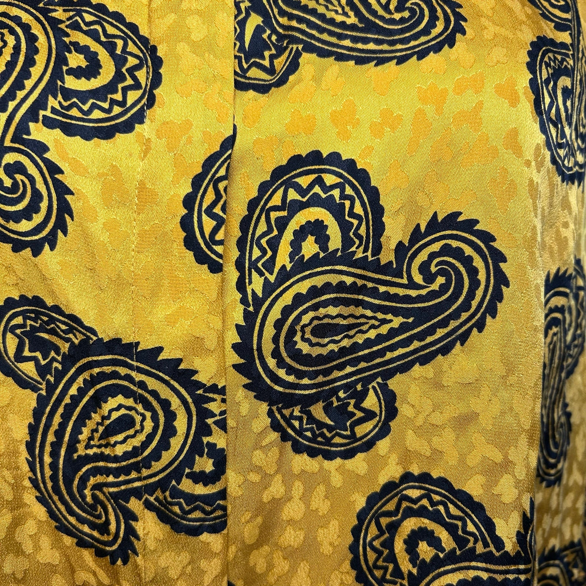 VTG 70s Saks Fifth Avenue Psychedelic Silk Paisley Dagger Shirt Whimsygoth Large