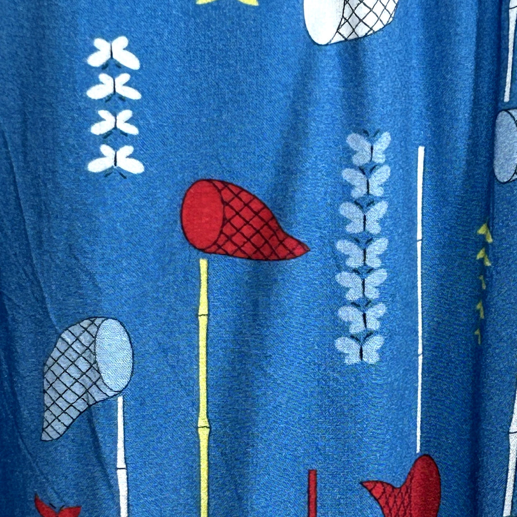Fever London Blue Pleated Skirt Size 8 Midi Boho Preppy Twee Retro Whimsigoth