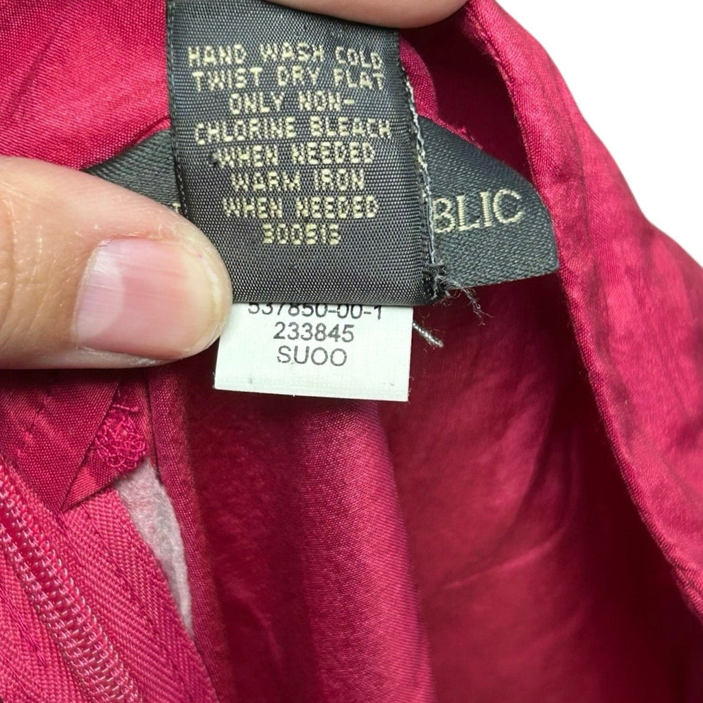 VTG Y2K Banana Republic Red Handkerchief Hem Midi 4 Skirt Fairy Coquette Boho
