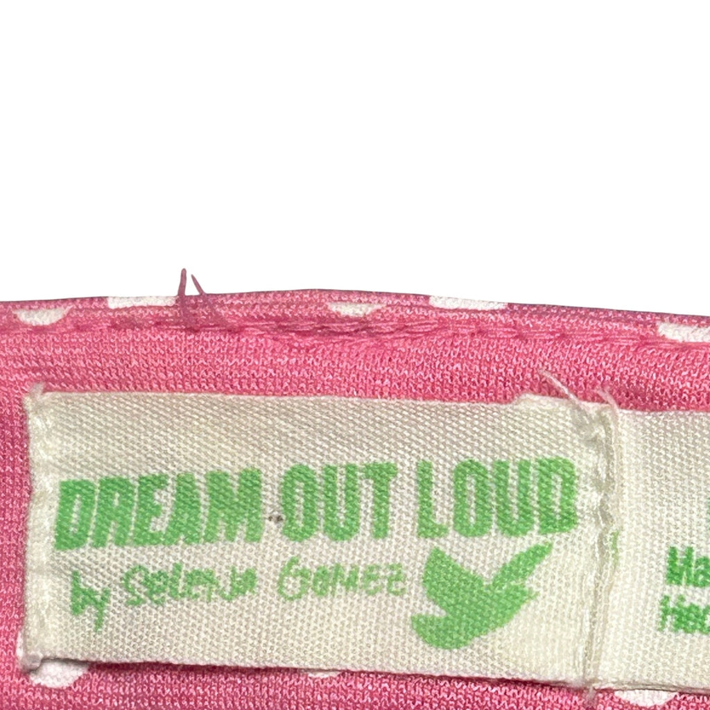 Dream Out Loud Selena Gomez L Pink Polka Dot Capri Pants Stretch Y2K Coquette