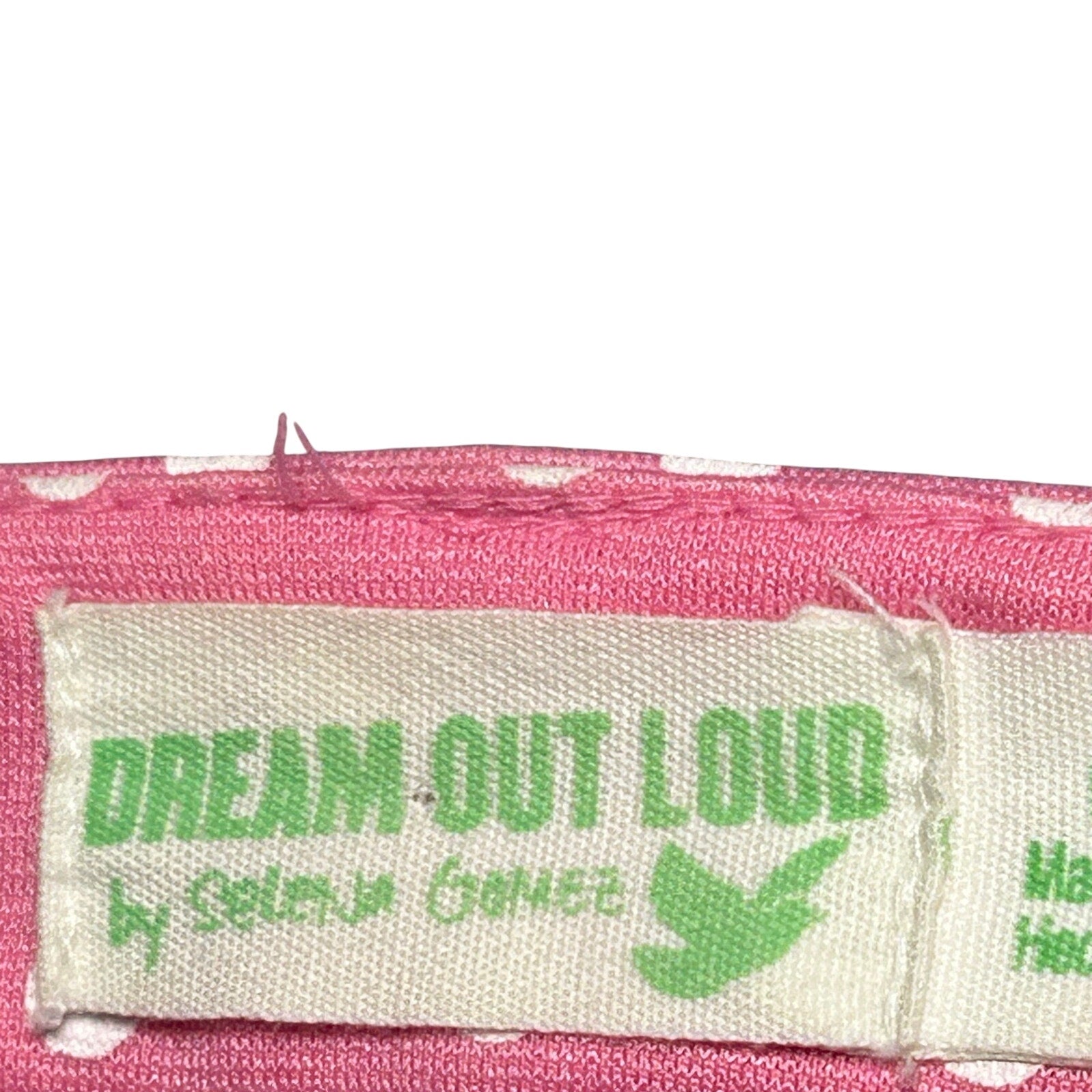 Dream Out Loud Selena Gomez L Pink Polka Dot Capri Pants Stretch Y2K Coquette