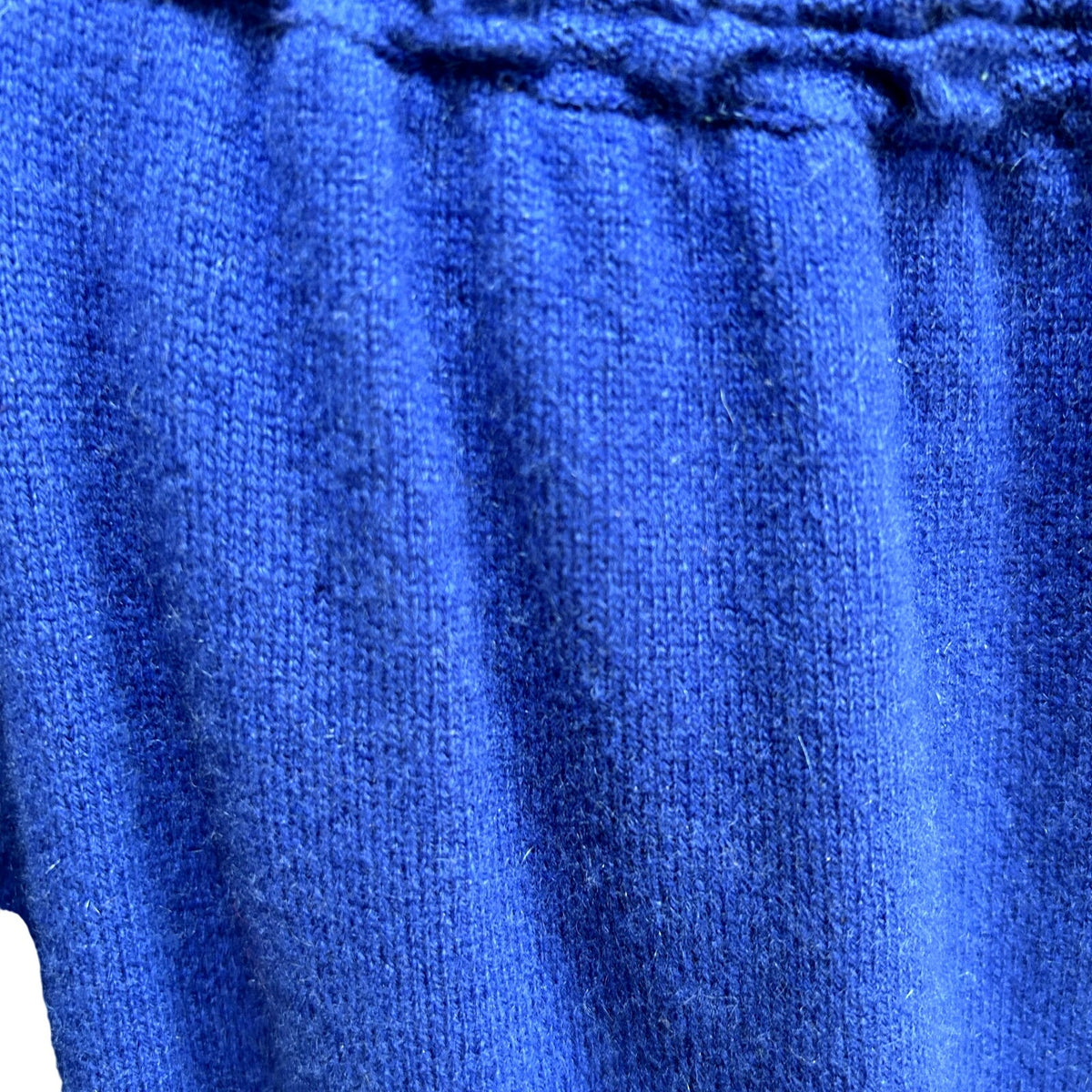VTG 90s Escada 38 S Royal Blue 100% Cashmere Long Sleeve Knit Sweater Dress Chic