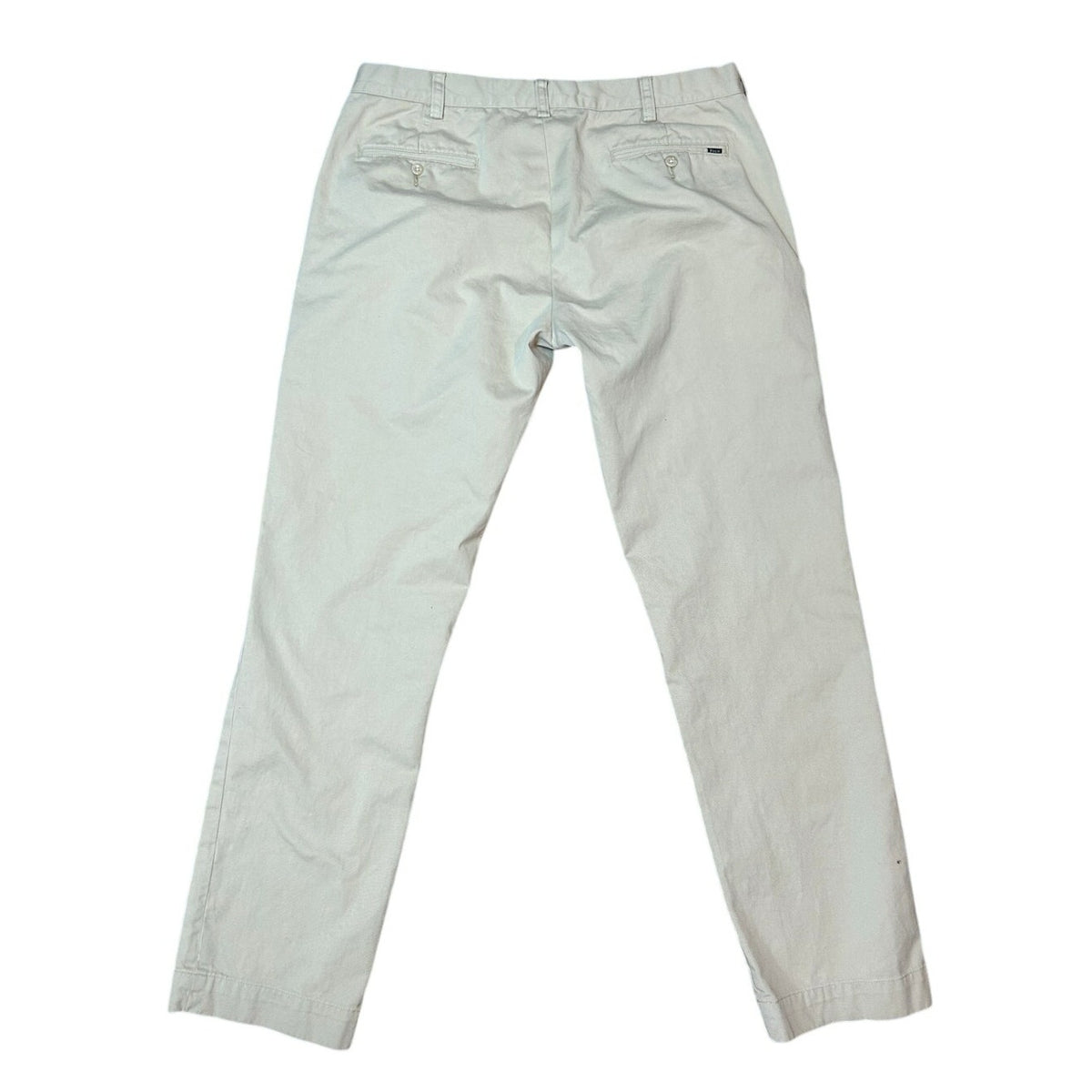 Polo Ralph Lauren Khaki Cotton Chino Pants Mens Contemporary Classic Preppy Work