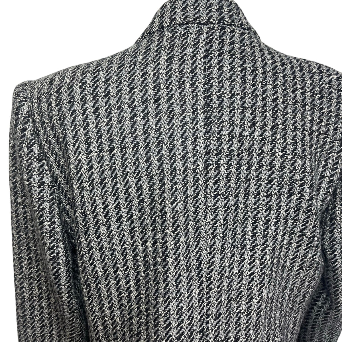 VTG 80s Christopher Gray Blazer Wool Blend 12 Dark Academia Preppy Minimalist