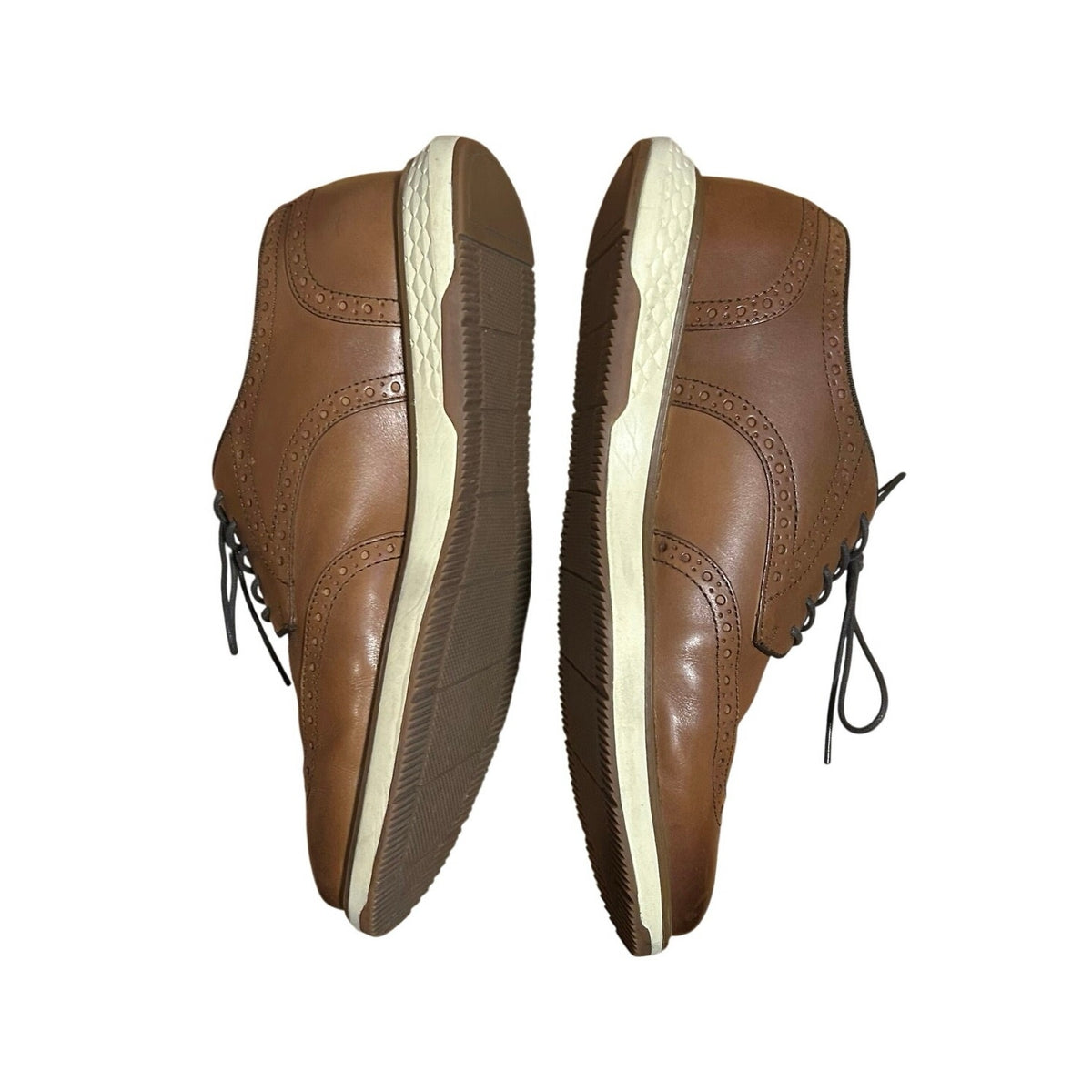 Vince Camuto Brown Leather Dress Shoes Men's 10.5 Professional Oxfords Academia