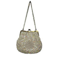 VTG 50's White Beaded Sequin Bridal Evening Bag Hong Kong Wedding Coquette Glam