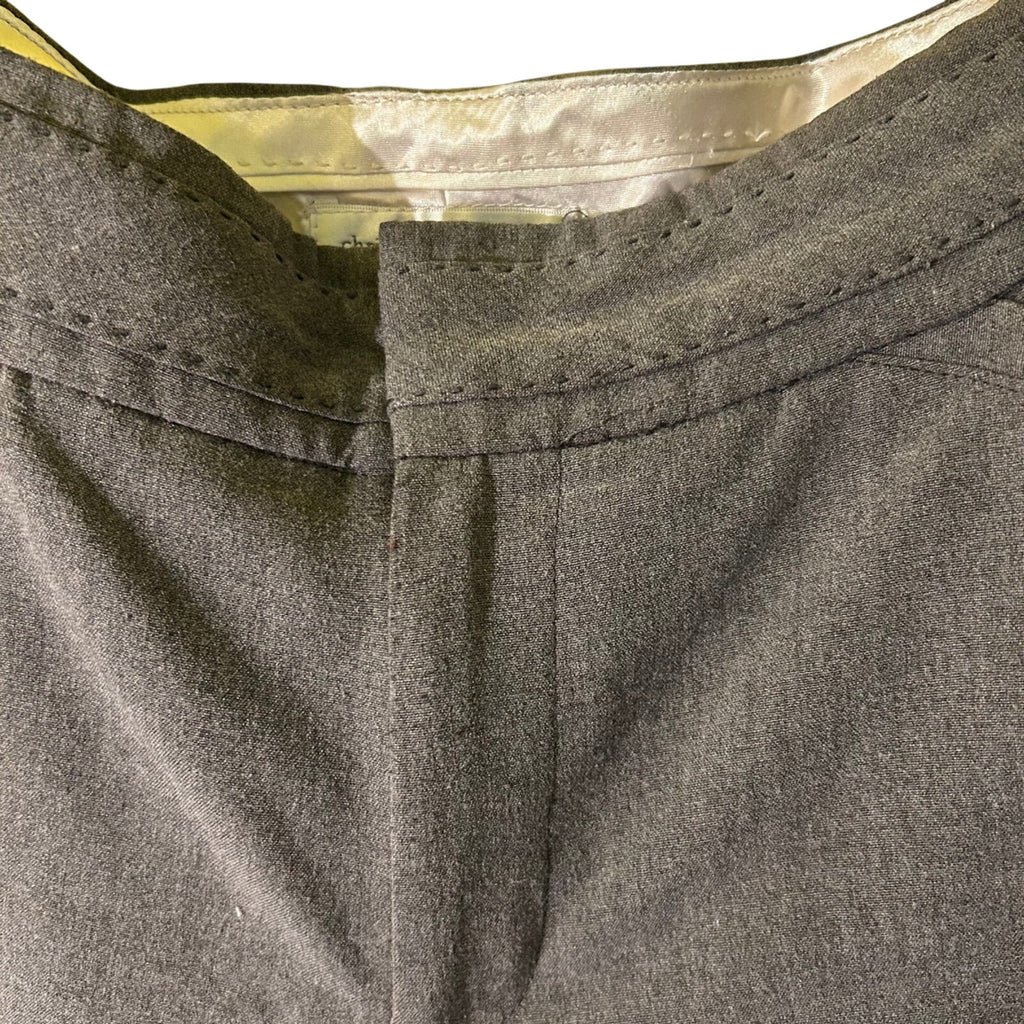 Christopher Banks Charcoal Gray Wool Blend Dress Pants Straight Leg Professional