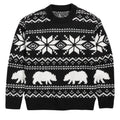 NWT Old Navy Boys Oversized Fair Isle Knit Sweater Bear Pattern Black White XXL