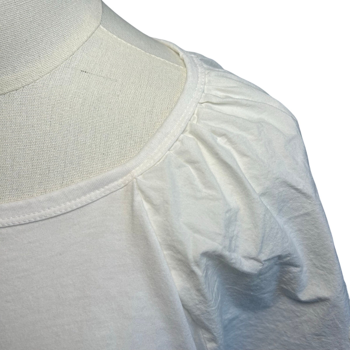 Old Navy Large White Dolman Sleeve Top Lace Detail Boho Casual Jersey Shirt Tee
