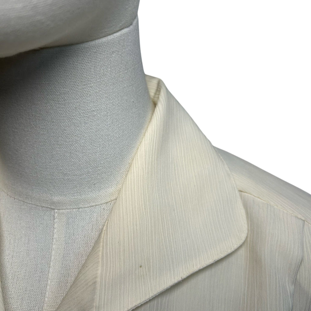VTG 80s Kathie Lee White Button Up L Blouse Secretary Retro Preppy Minimalist